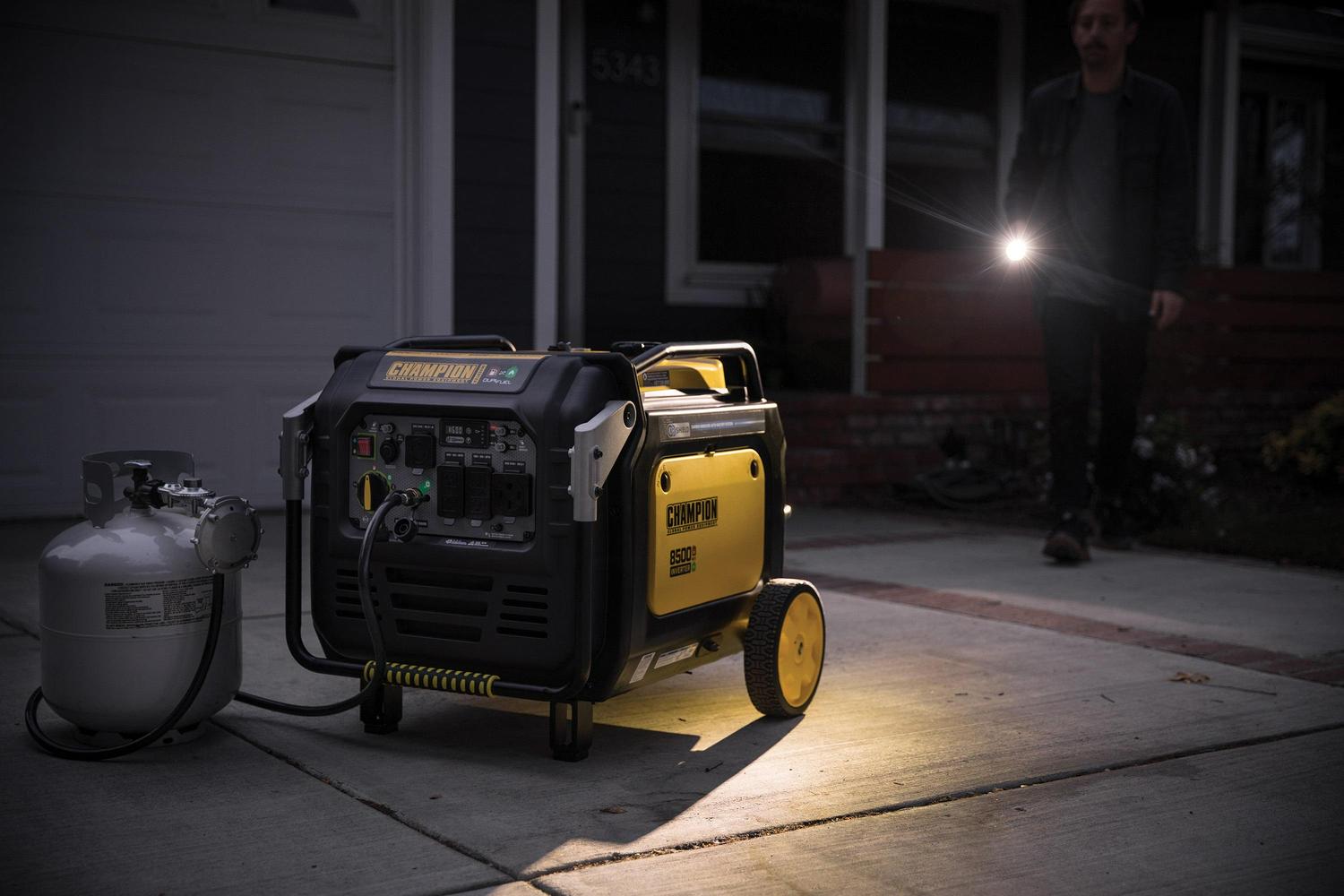 Champion 8500-Watt Electric Start Dual Fuel Home Backup Portable Inverter Generator with Quiet Technology and CO Shield® - Image 8