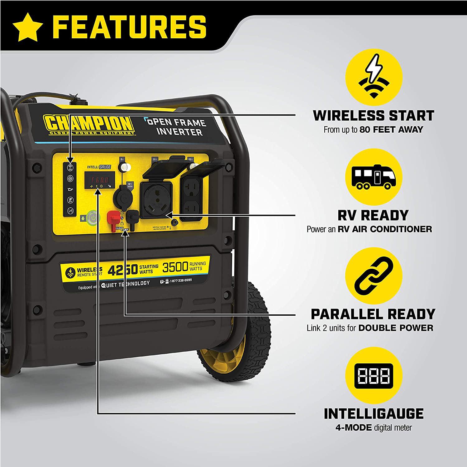 Champion Power Equipment 200953 4250-Watt Open Frame Inverter, Remote Start - Image 3