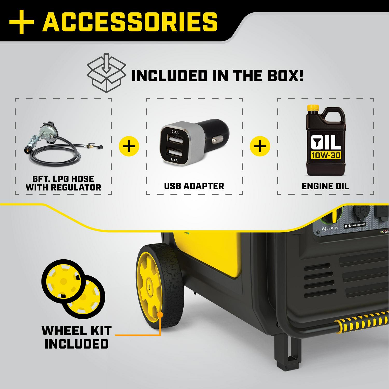 Champion 8500-Watt Electric Start Dual Fuel Home Backup Portable Inverter Generator with Quiet Technology and CO Shield® - Image 6