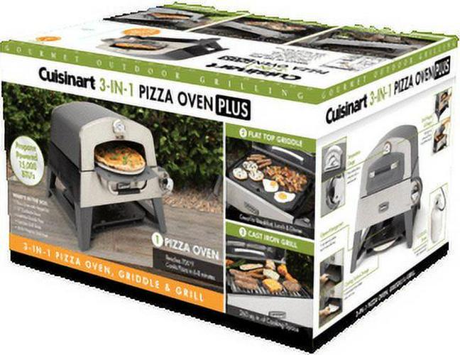 Cuisinart CGG-403 3-in-1 Grill, Griddle and Pizza Oven, Stainless Steel - Image 10