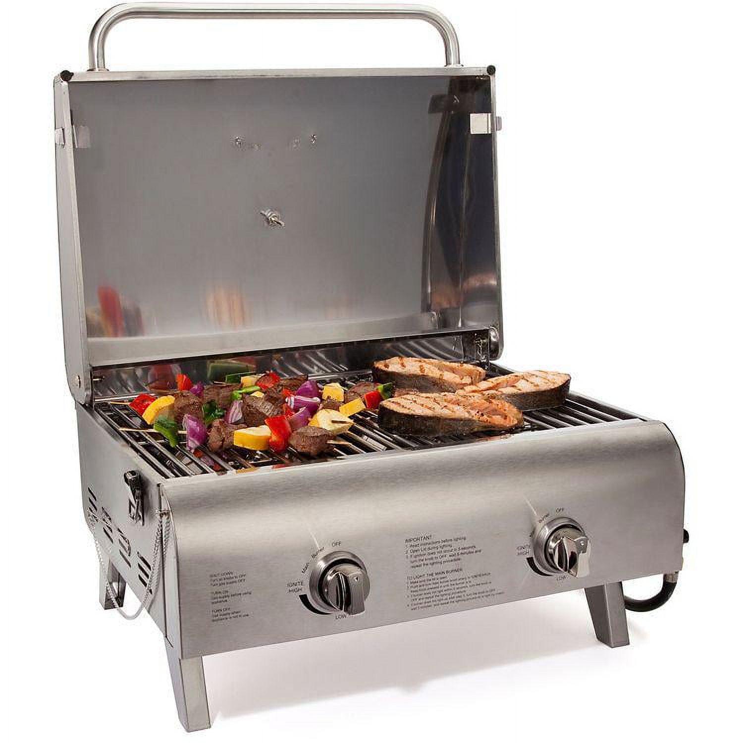 Cuisinart Gas Chef's Style Tabletop Grill, Stainless Steel - Image 4