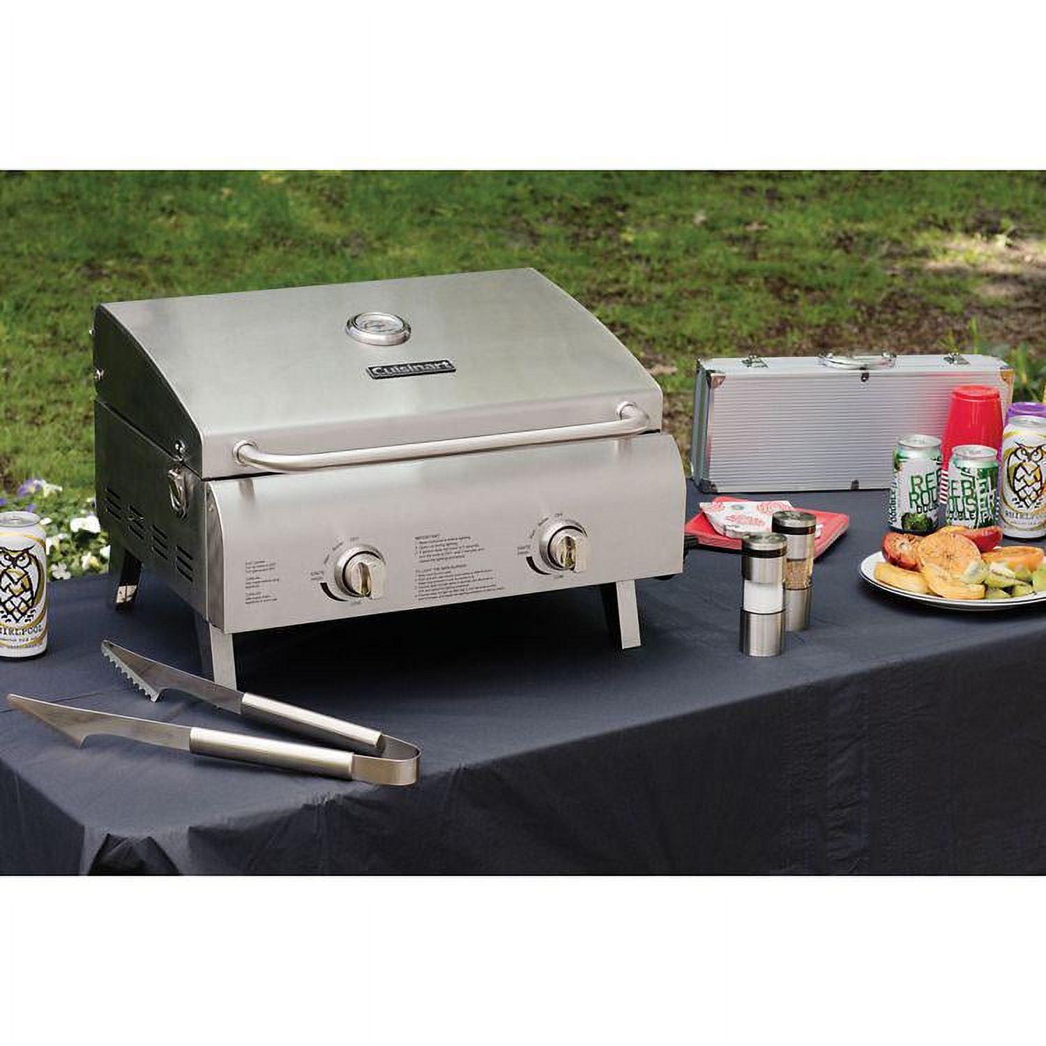 Cuisinart Gas Chef's Style Tabletop Grill, Stainless Steel - Image 7