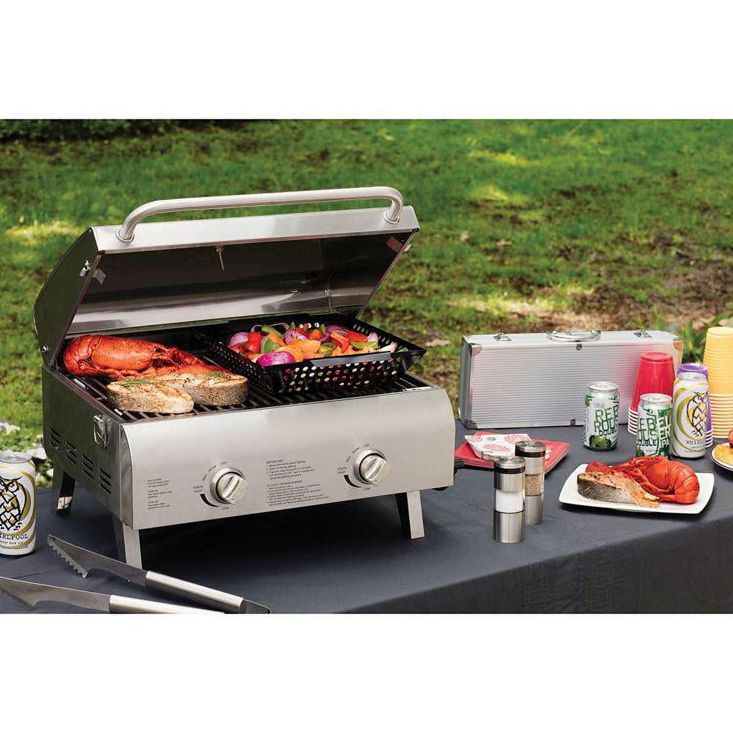 Cuisinart Gas Chef's Style Tabletop Grill, Stainless Steel - Image 8