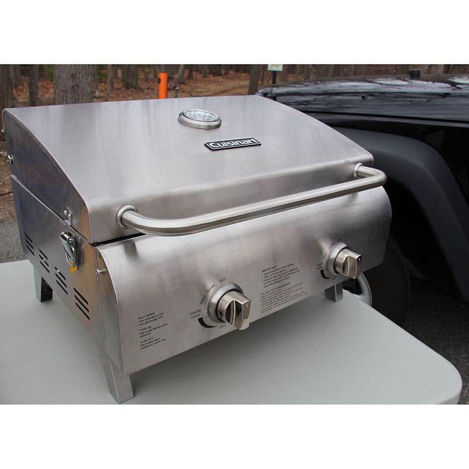 Cuisinart Gas Chef's Style Tabletop Grill, Stainless Steel - Image 6