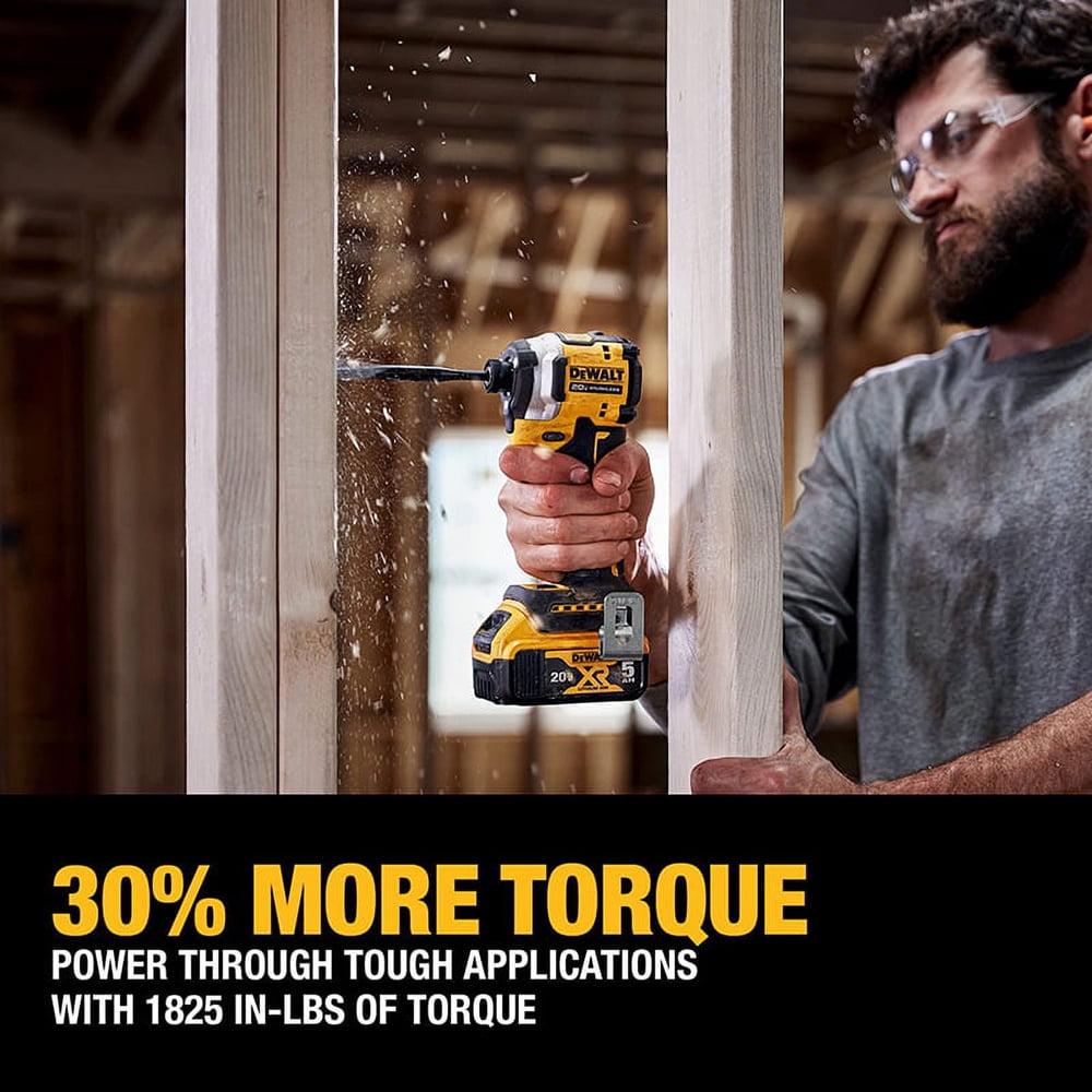 DeWalt® DCF850 20V Max Atomic 1/4" Brushless 3 Speed Impact Driver (Tool Only ) - Image 5