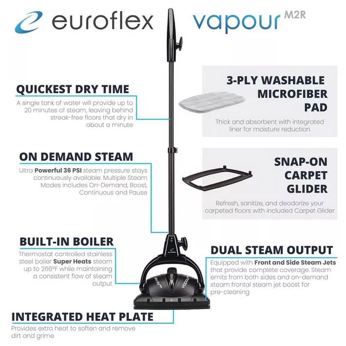 Euroflex Vapour Steam Mop with Deluxe Pad Set (M2R-3CP) - Image 5