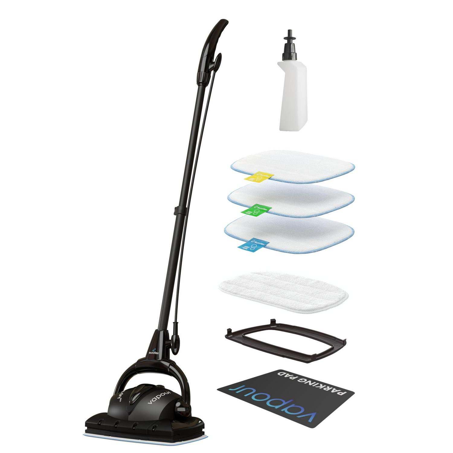 Euroflex Vapour Steam Mop with Deluxe Pad Set (M2R-3CP)