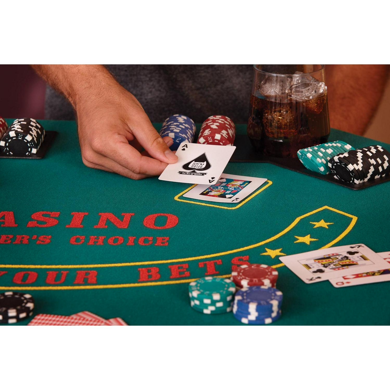 Fat Cat Poker, Blackjack, Texas Hold'Em Portable Table Top, 8 Players - Image 3