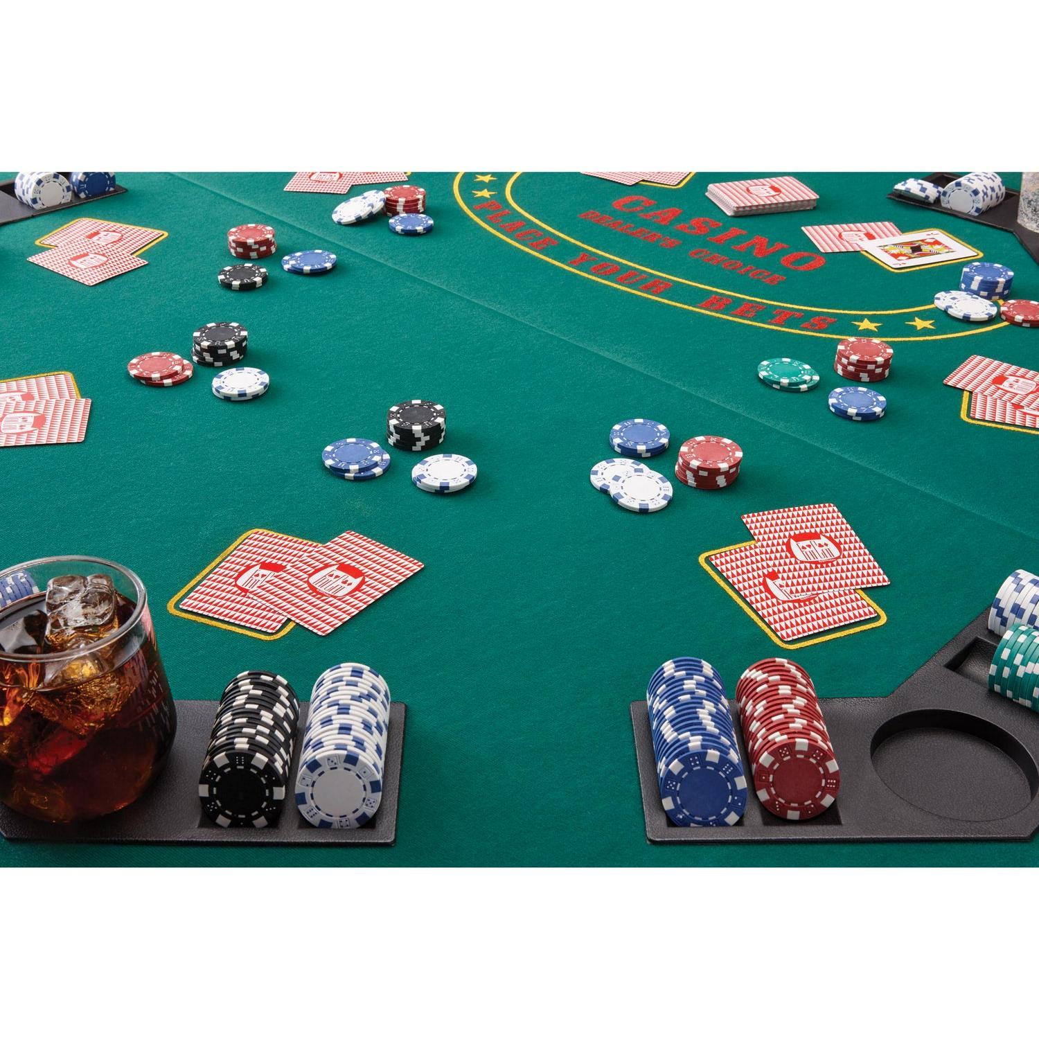 Fat Cat Poker, Blackjack, Texas Hold'Em Portable Table Top, 8 Players - Image 2