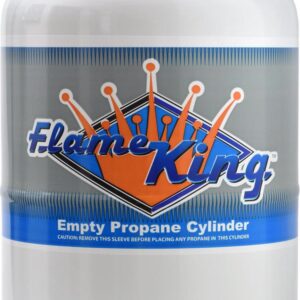 Flame King 30 lb. Propane Tank with Type 1 Overfill Protection Device Valve (Ships Empty)
