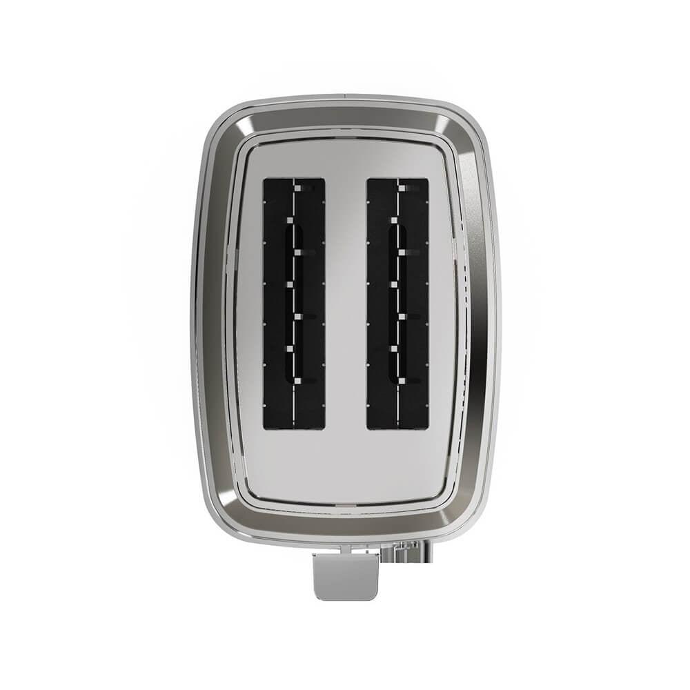 GE 2-Slice Toaster with Extra Wide Slots and Removeable Crumb Tray, Stainless Steel - Image 3
