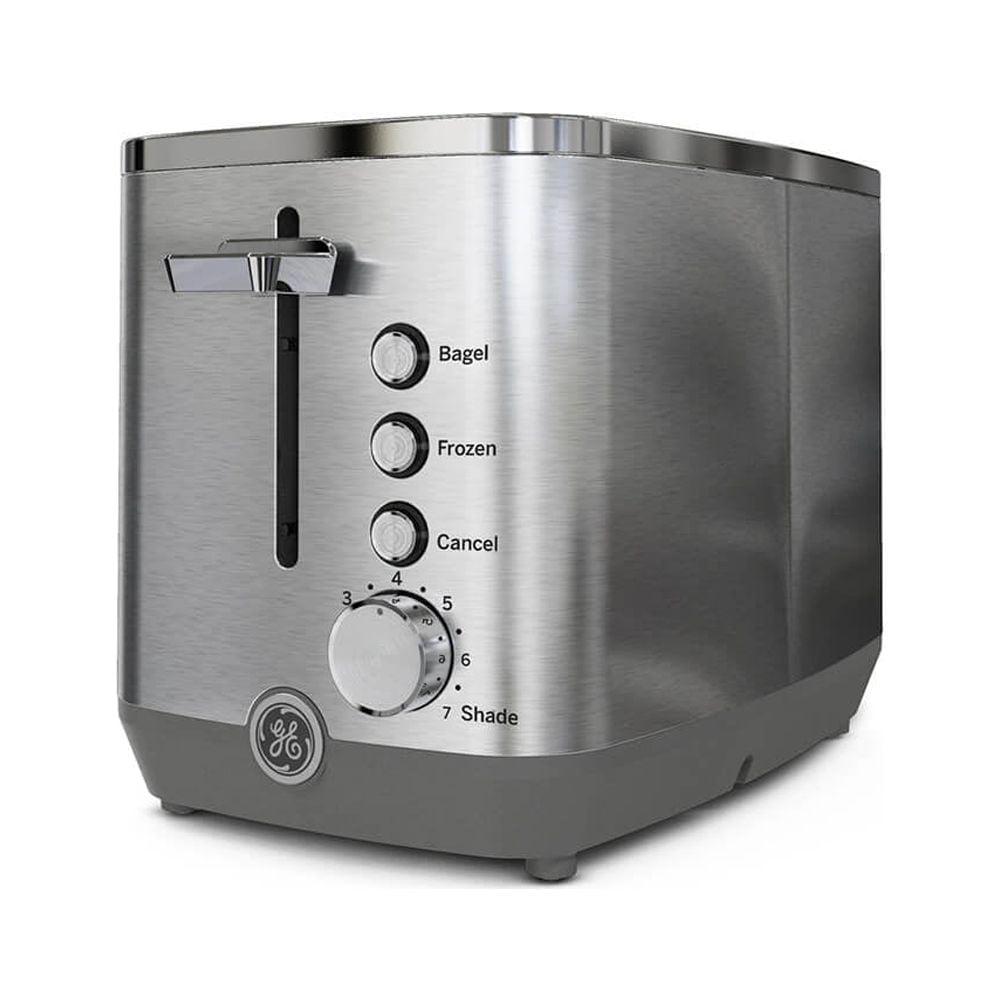 GE 2-Slice Toaster with Extra Wide Slots and Removeable Crumb Tray, Stainless Steel - Image 4