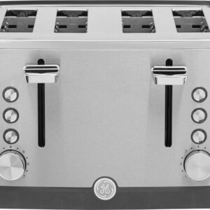 General Electric 4-Slice Toaster, Stainless Steel with Removable Tray