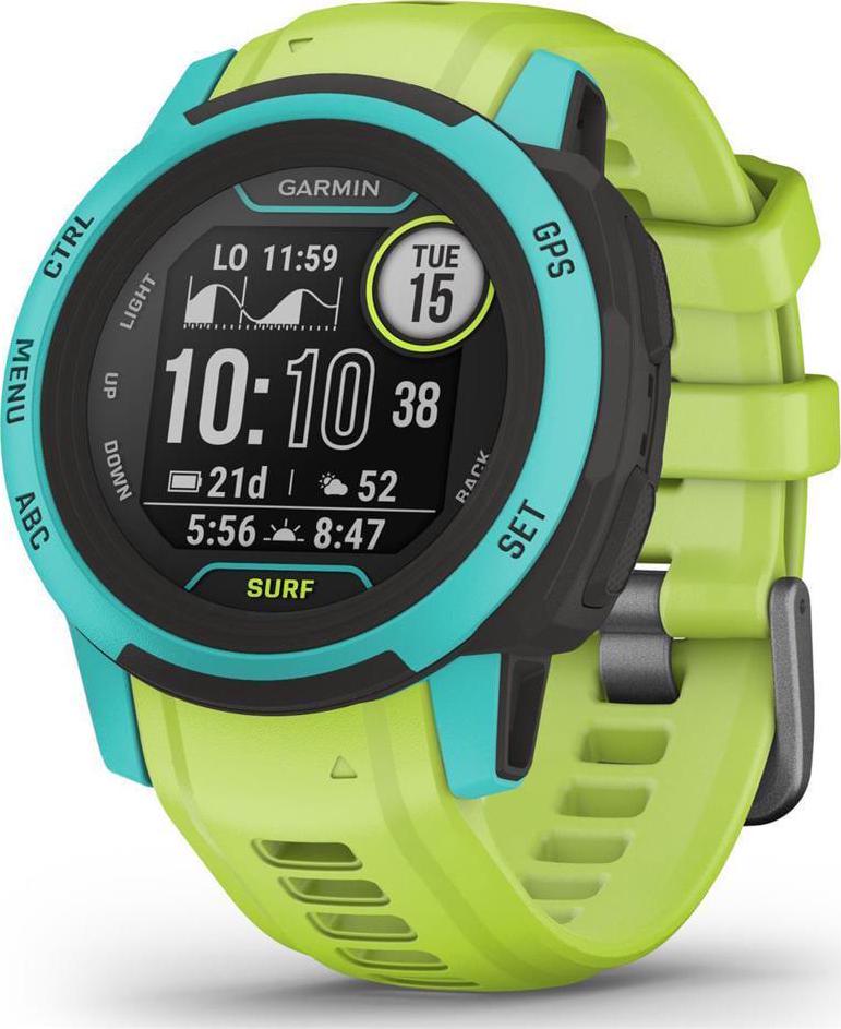 Garmin Instinct 2S, Surf-Edition, Smaller-Sized GPS Outdoor Watch, Surfing Features, Multi-GNSS Support, Trackback Routing, Waikiki - Image 2