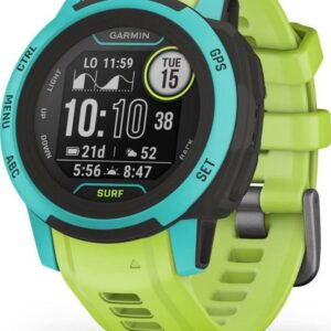 Garmin Instinct 2S, Surf-Edition, Smaller-Sized GPS Outdoor Watch, Surfing Features, Multi-GNSS Support, Trackback Routing, Waikiki