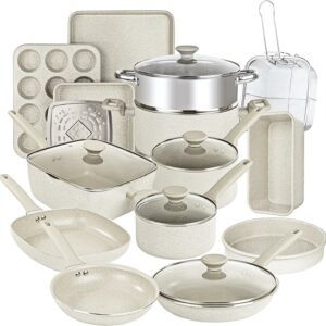 GraniteStone 20 Piece Non Stick Diamond Coated Kitchen Cookware Sets