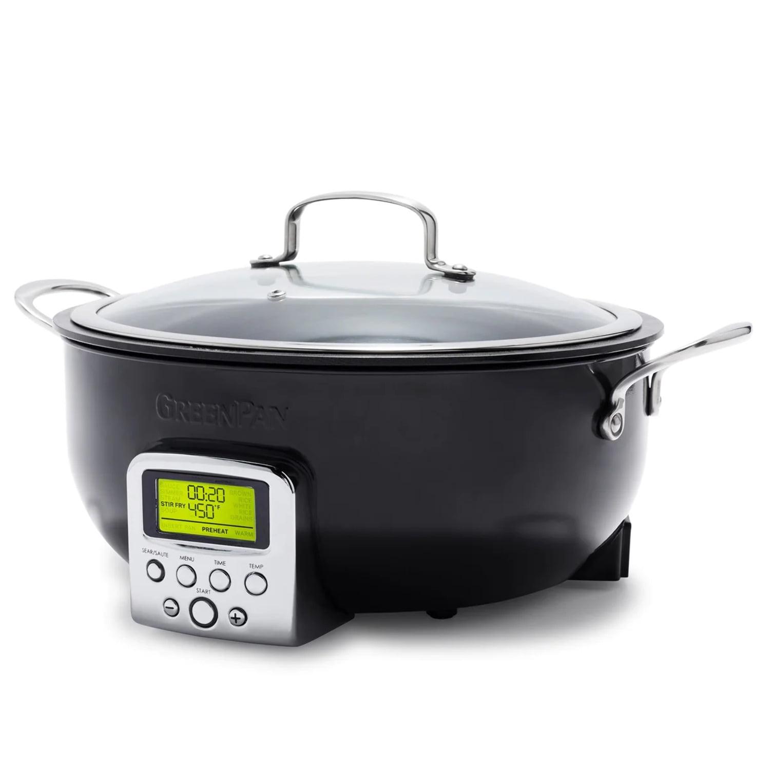 GreenPan Elite 6-Quart Essential Smart Skillet | Black