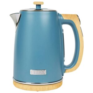 Haden Dorchester 1.7L Stainless Steel Electric Water Tea Kettle, Stone Blue