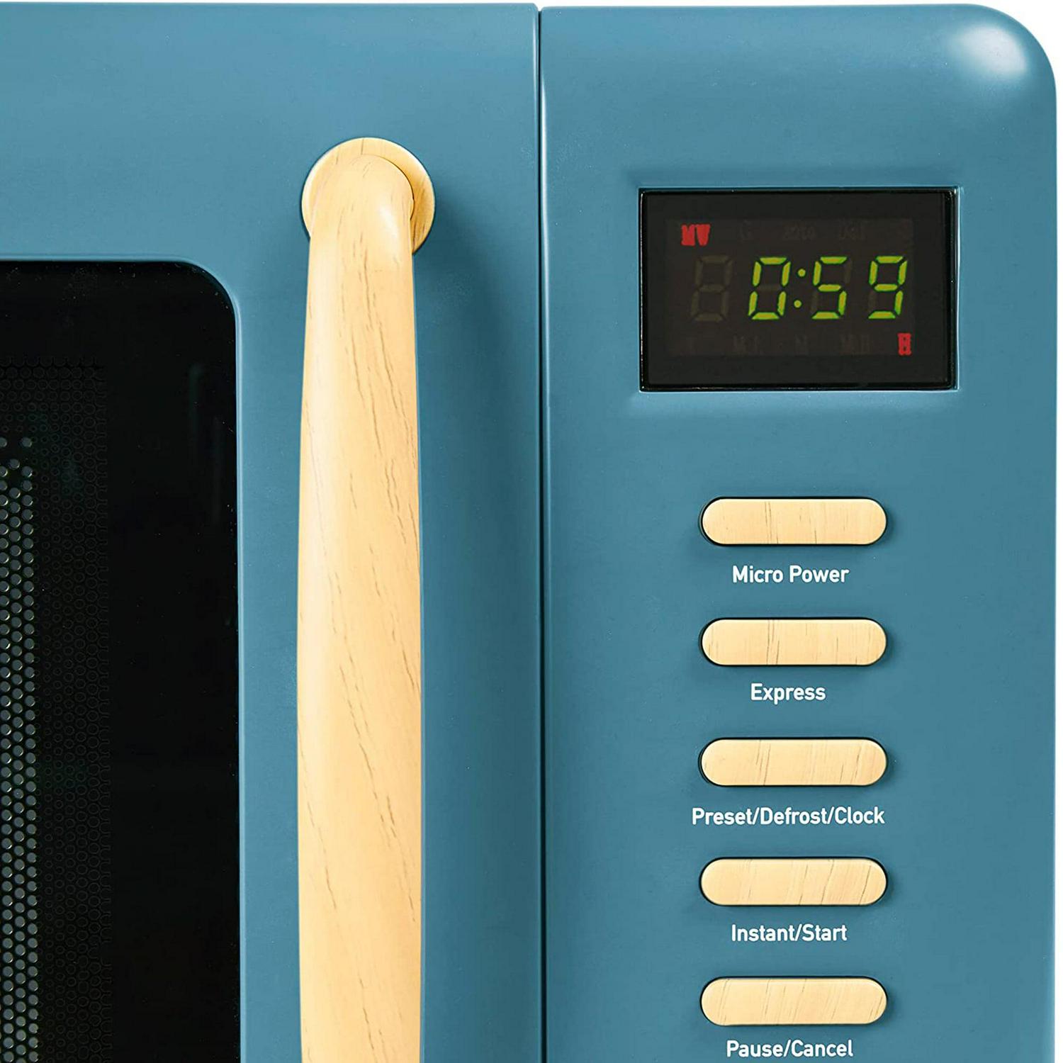 Haden Dorchester 0.7 Cu Ft Compact Countertop Microwave, Stone Blue - Image 3