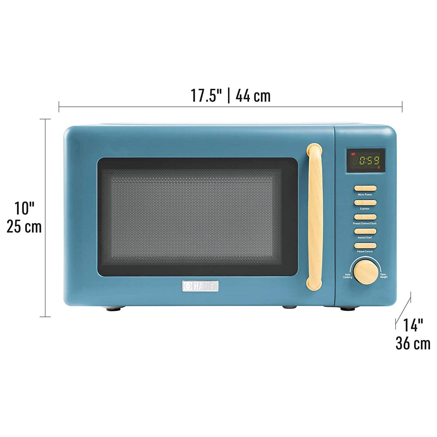 Haden Dorchester 0.7 Cu Ft Compact Countertop Microwave, Stone Blue - Image 8