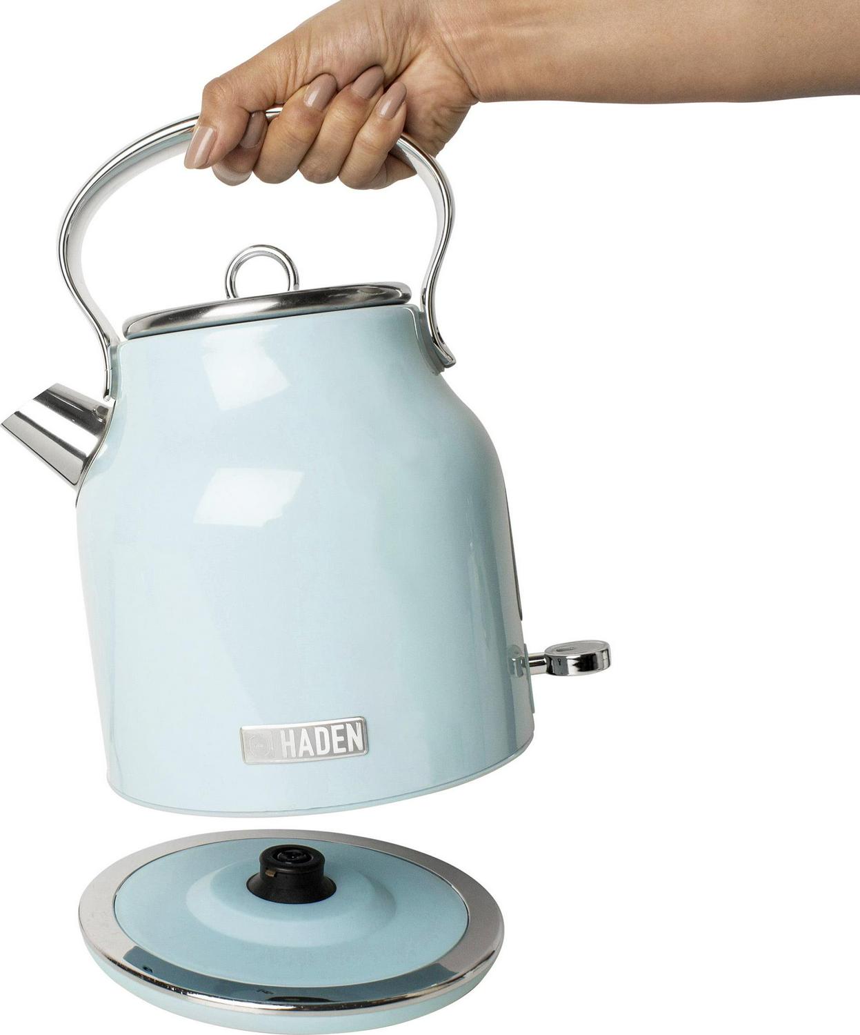 Haden Heritage 1.7 Liter Stainless Steel Electric Tea Kettle, Turquoise - 75004 - Image 6