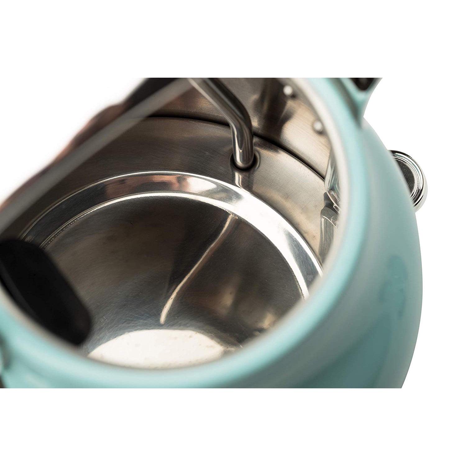 Haden Heritage 1.7 Liter Stainless Steel Electric Tea Kettle, Turquoise - 75004 - Image 4