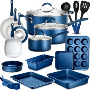 Kitchenware Pots & Pans Set – High-qualified Basic Kitchen Cookware Set, Non-Stick (20-Piece Set)