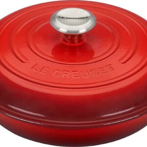 Le Creuset Enameled Cast Iron Signature Braiser, 2.25 qt., Cerise (Non-Retail Packaging)