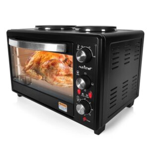 NutriChef PKRTO28_0 Premium Version Multifunction Grill Oven, 28 lbs, Black