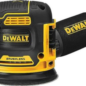 Open Box DEWALT 20V MAX XR Brushless Cordless Orbital Sander Tool Only DCW210B - Yellow