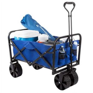 Pure Garden 50-LG1083 Collapsible Utility Wagon with Telescoping Handle