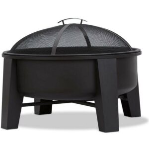 Real Flame Forsyth Wood-Burning Iron Fire Pit in Black