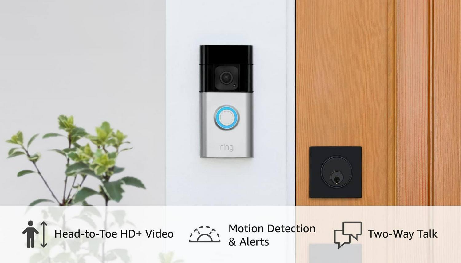 Ring_Video Battery Doorbell Plus, 2023 Release, Head-to-Toe HD+ Video, Alexa, Security, 6 in - Image 2