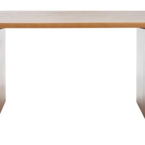 SAFAVIEH Truman Mission Rectangle Coffee Table, Brown (47.3 in. W x 22.8 in. D x 18.1 in. H)