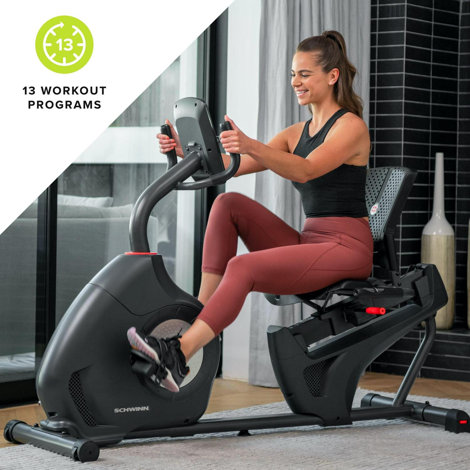 Schwinn 230 Recumbent Exercise Bike with Explore the World and Zwift Compatibility - Image 6