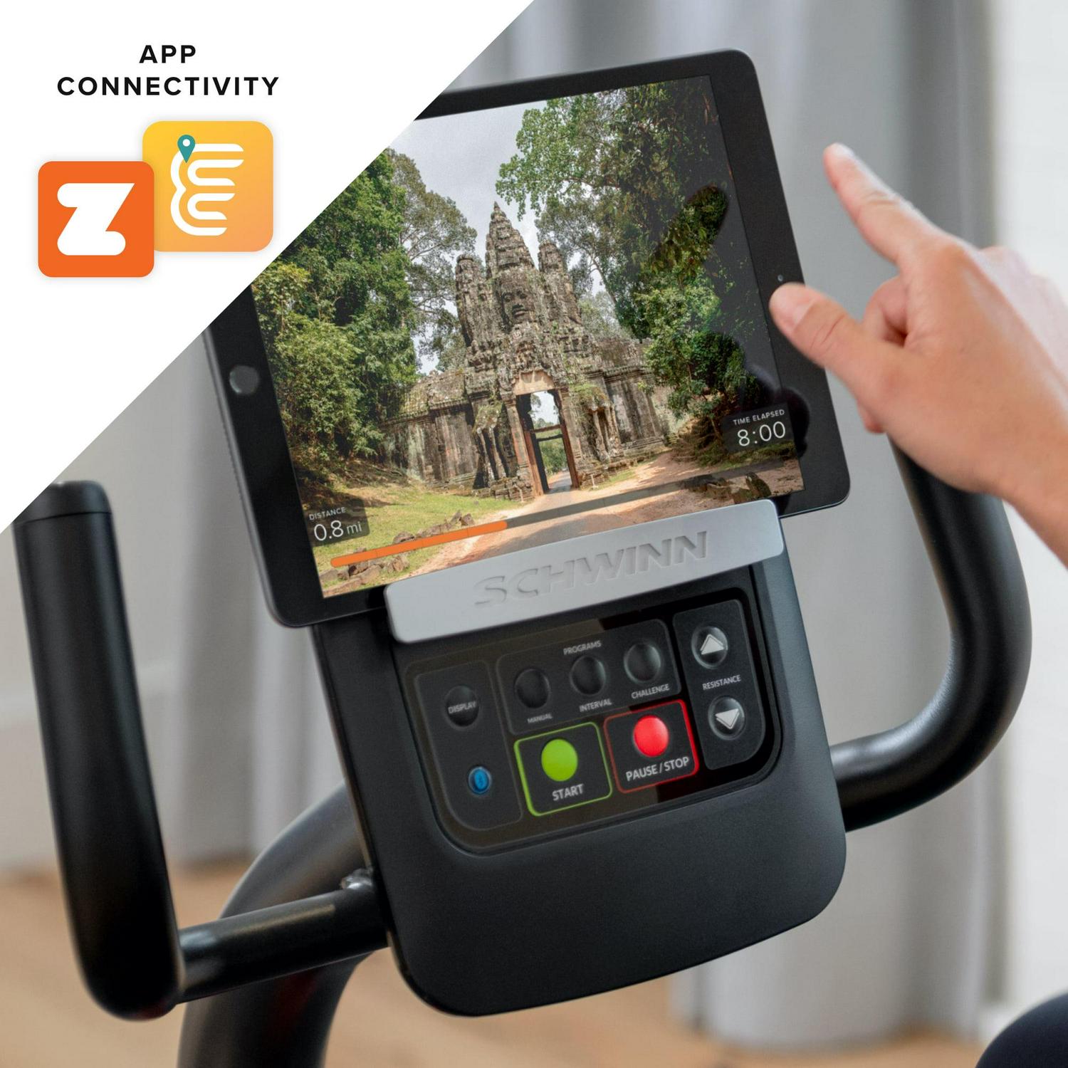 Schwinn 230 Recumbent Exercise Bike with Explore the World and Zwift Compatibility - Image 3