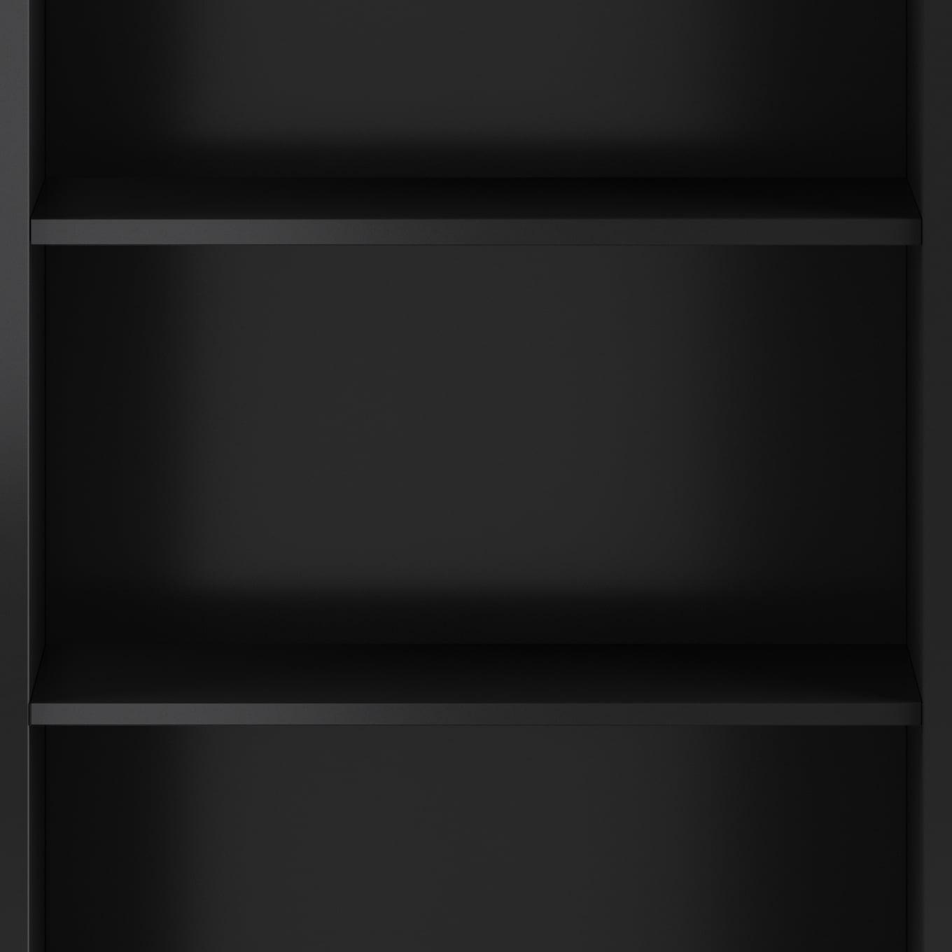 Amherst 30 inch Wide Solid Wood Transitional 5 Shelf Bookcase in Black - Image 7