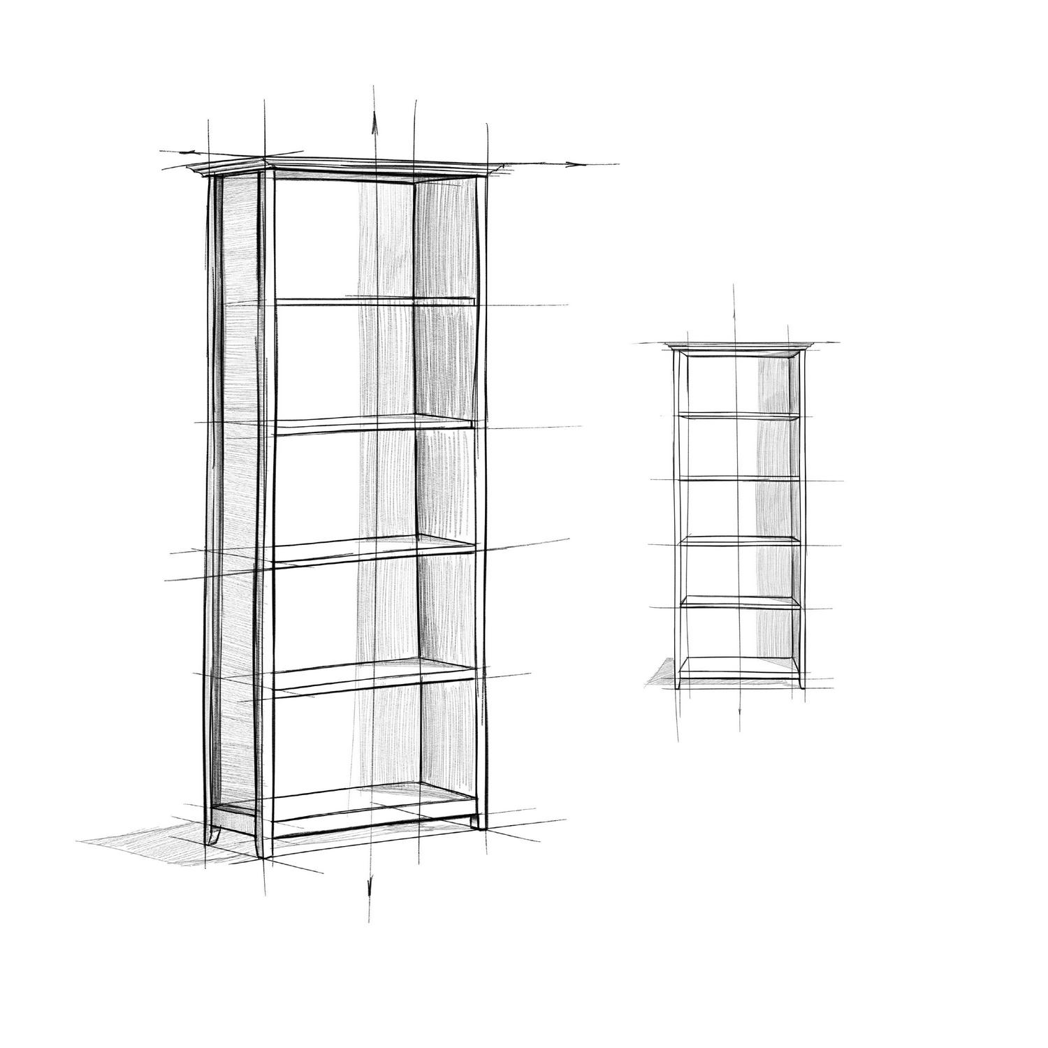 Amherst 30 inch Wide Solid Wood Transitional 5 Shelf Bookcase in Black - Image 8