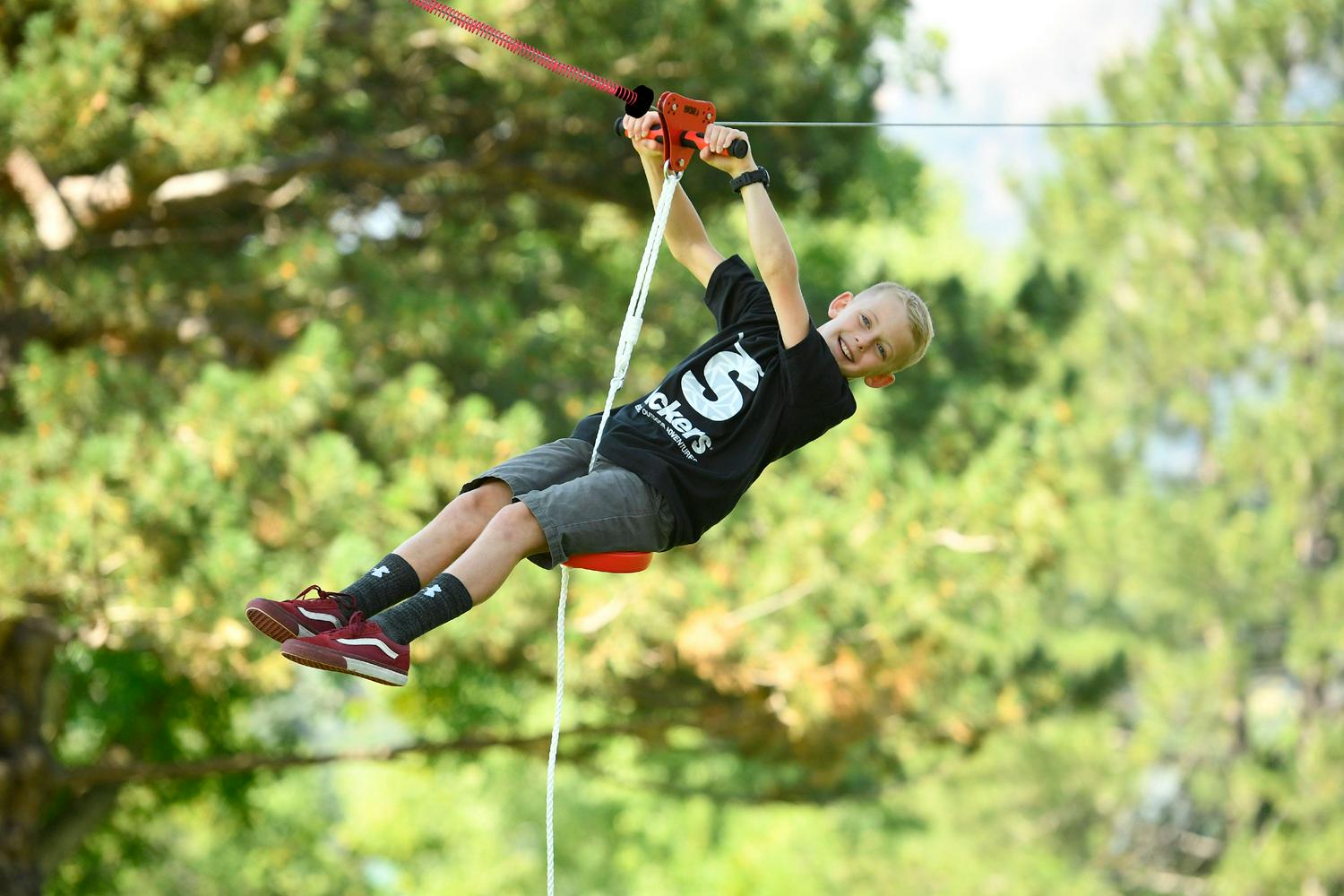 Slackers 90' Zipline Kit with Seat and Bonus Spring Brake System Including Premium Zipline Safety Features - Image 5