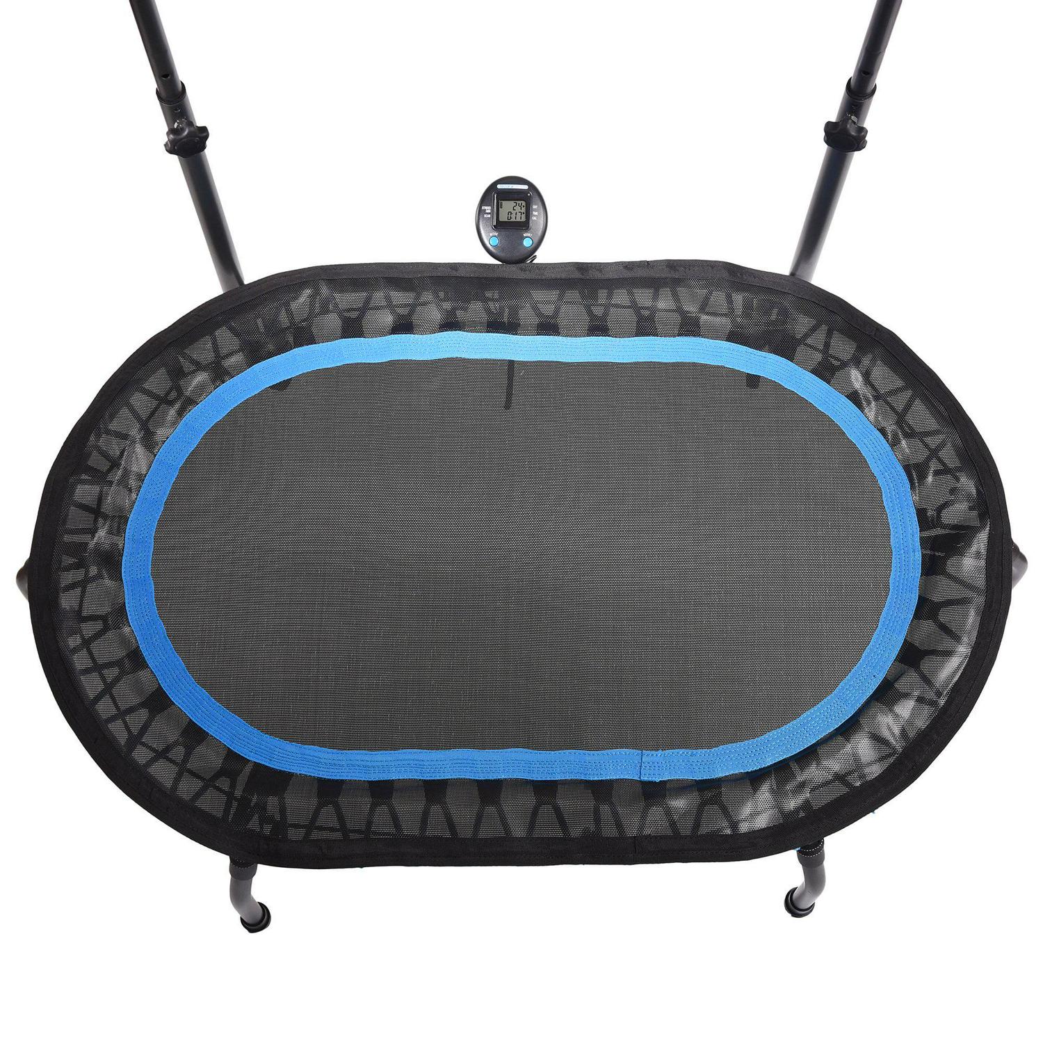 Stamina InTone Oval Fitness Rebounder Trampoline for Cardio with Handlebars - Image 4