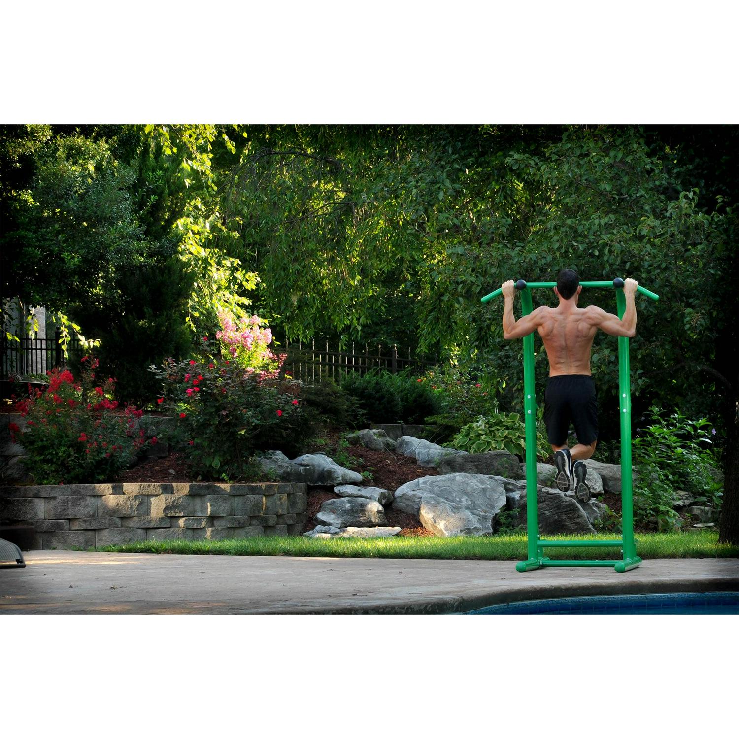 Stamina Products Outdoor Fitness Strength Training Power Tower, Green - Image 4