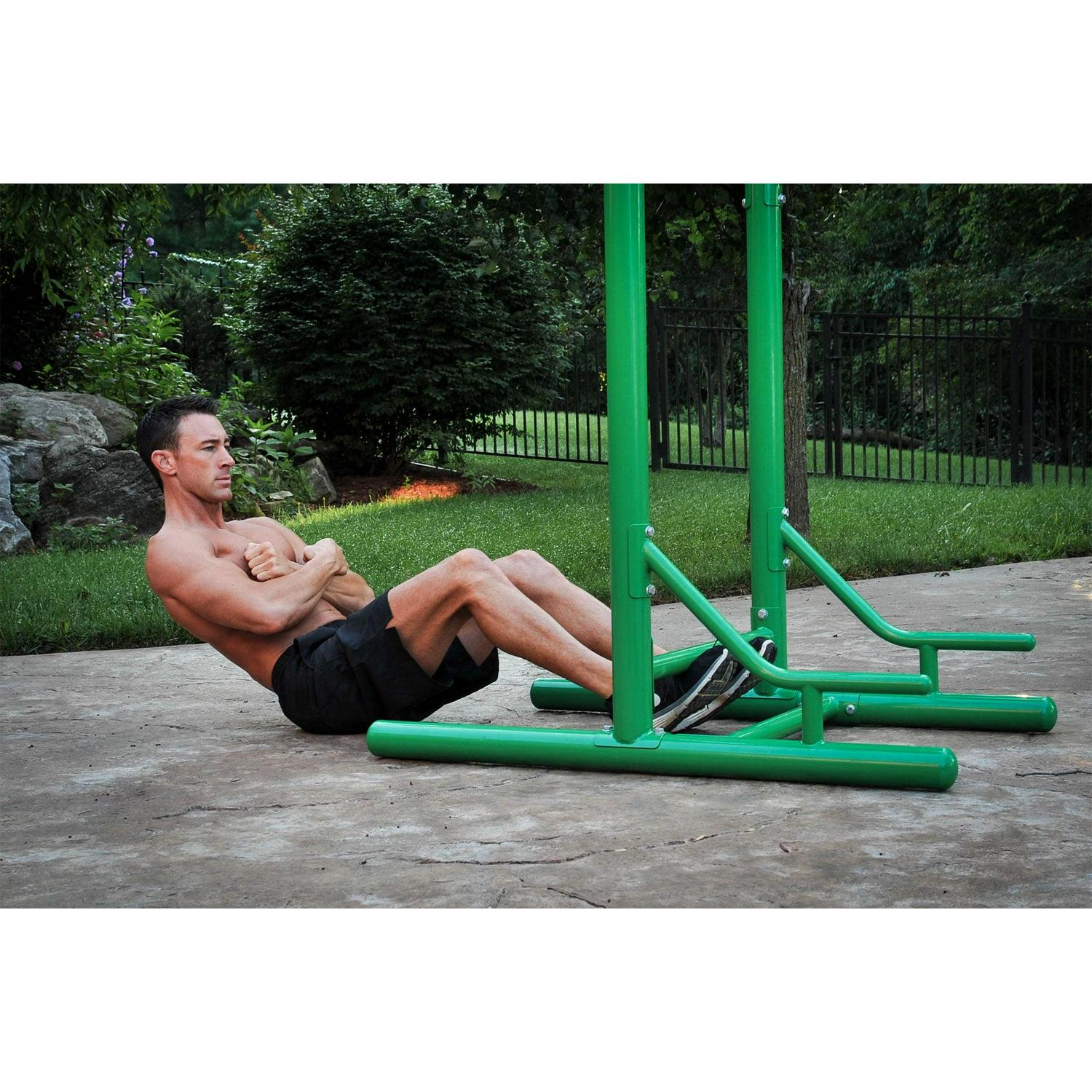 Stamina Products Outdoor Fitness Strength Training Power Tower, Green - Image 5