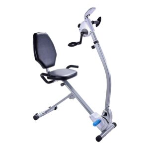 Stamina Seated Upper Body Exercise Bike, 8" Stride, Tension Resistance, LCD Monitor, 250 lb Weight Limit