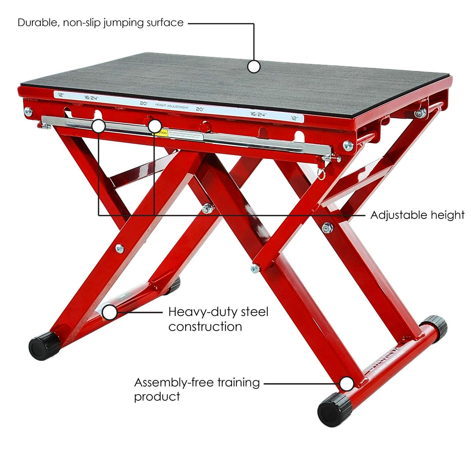 Stamina X 12" to 24" Adjustable Height Plyo Step Up Exercise Box For Home Workout - Image 6