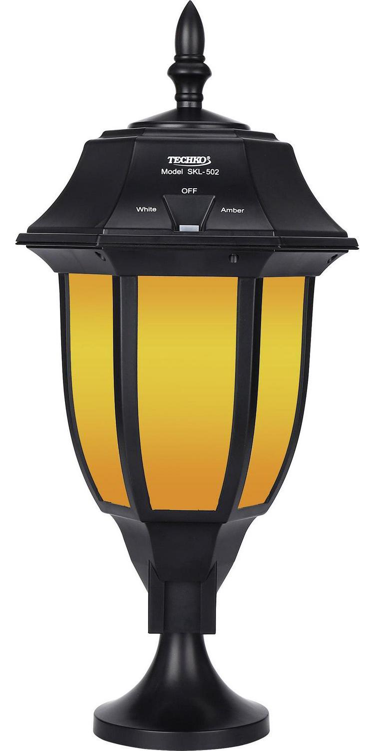 Techko Solar Wall or Pillar Light – Amber or White Light - Image 2