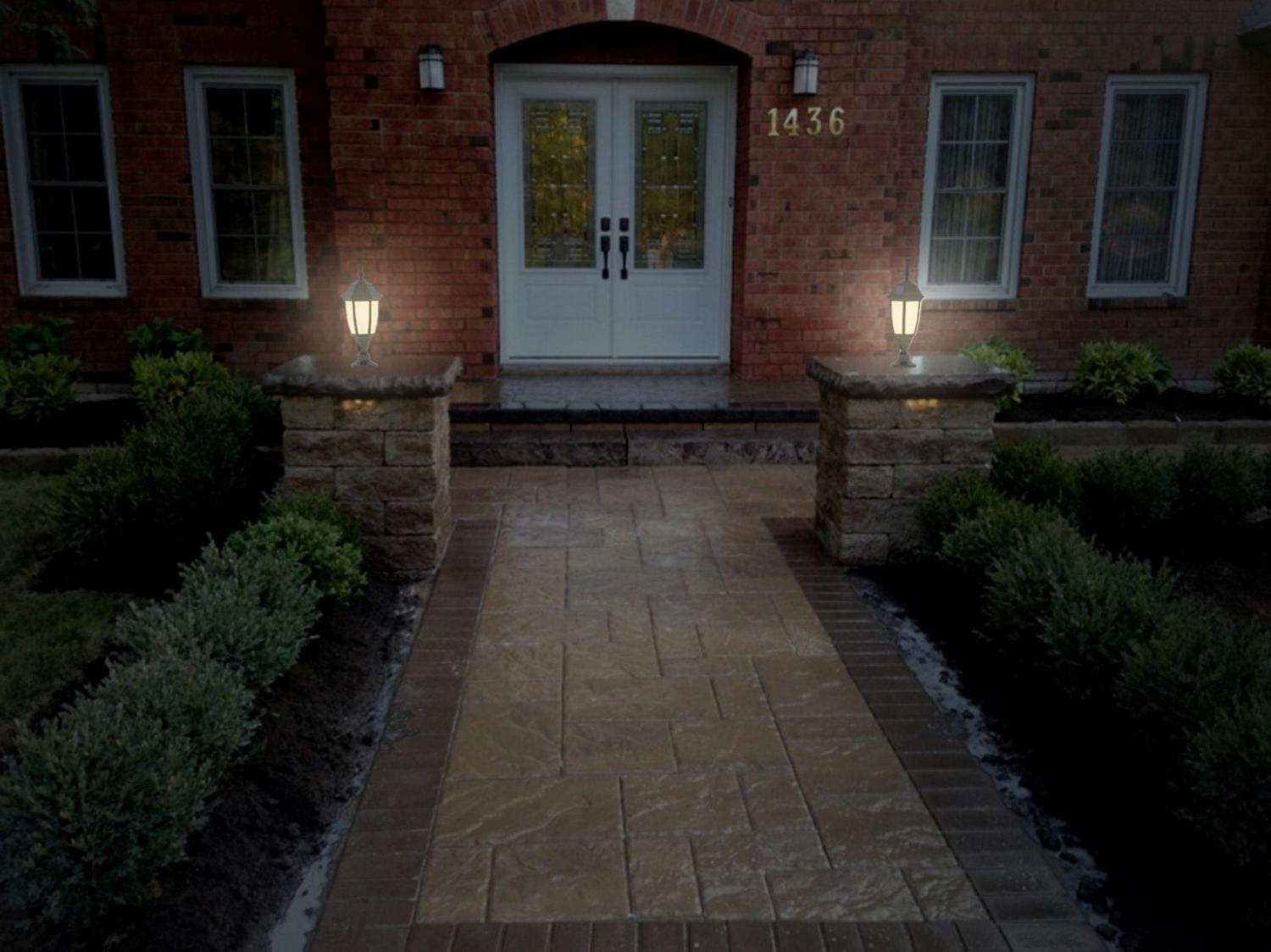 Techko Solar Wall or Pillar Light – Amber or White Light - Image 8