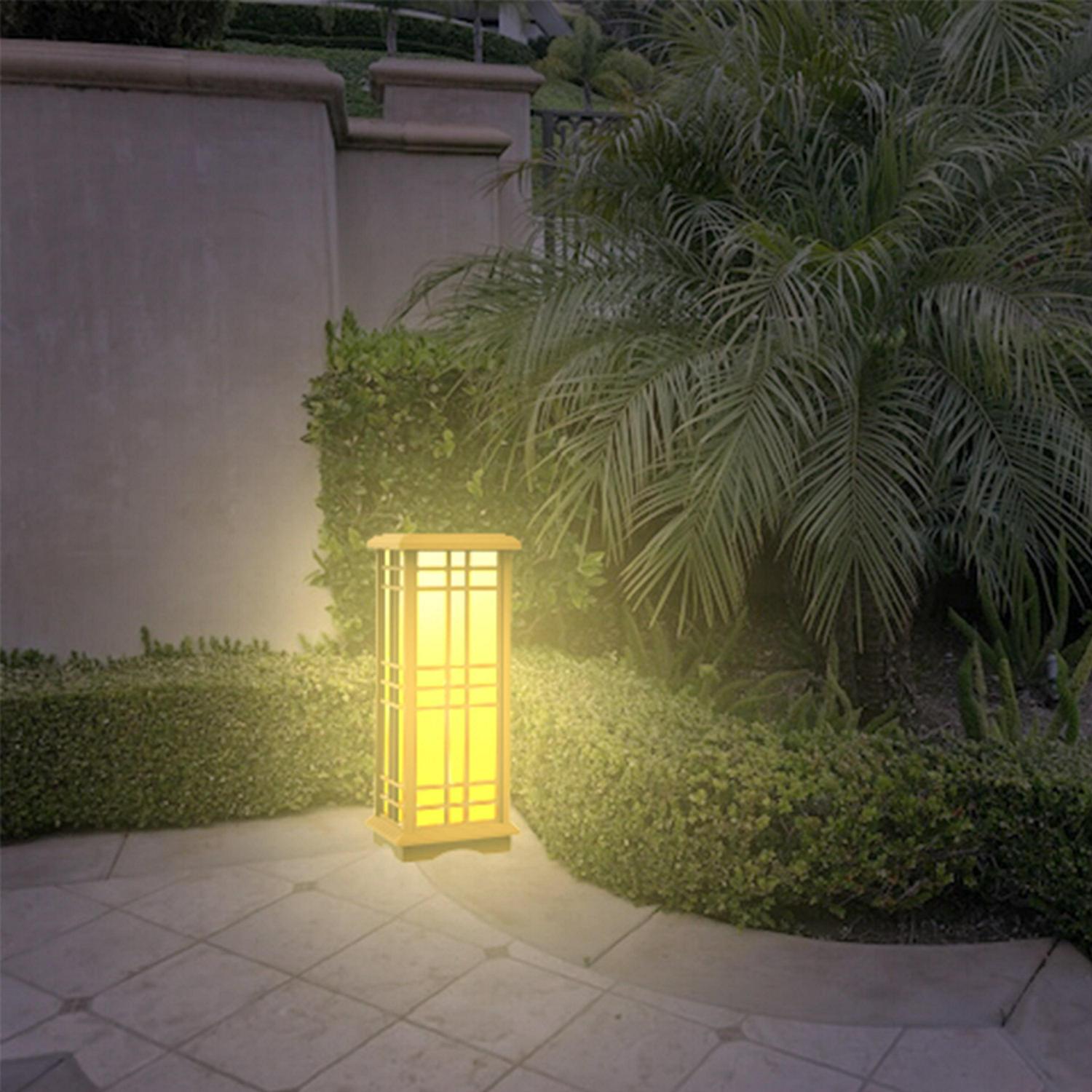 Techko Solar Zen Lantern – Amber or White Light (24.5"high) - Image 6