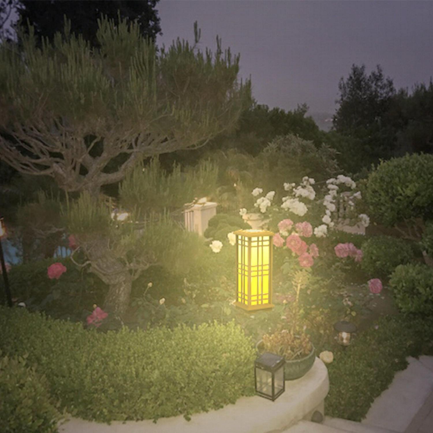 Techko Solar Zen Lantern – Amber or White Light (24.5"high) - Image 7