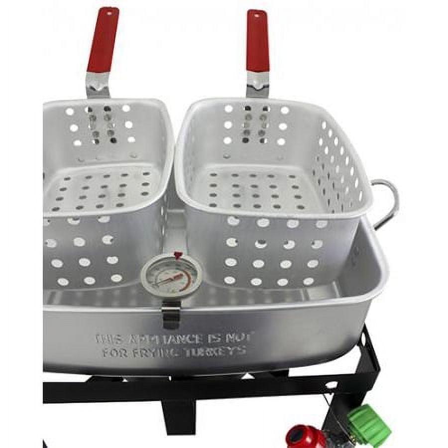 The Metal Ware TBAPF-18C 18 qt. Chard Dual Basket Fryer - Image 3
