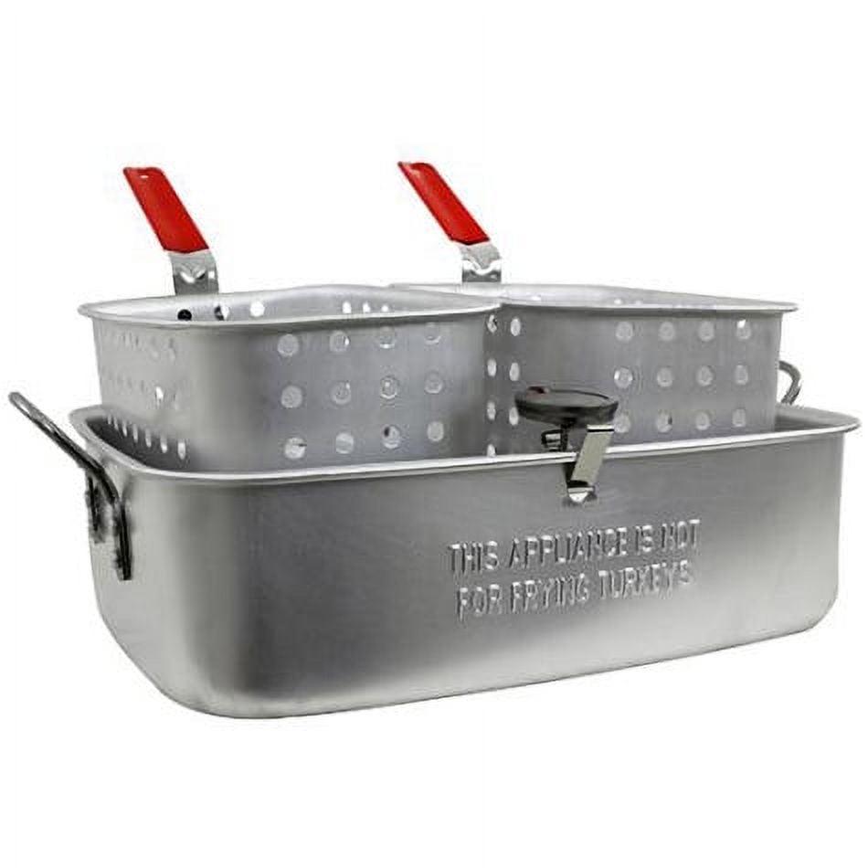 The Metal Ware TBAPF-18C 18 qt. Chard Dual Basket Fryer - Image 2